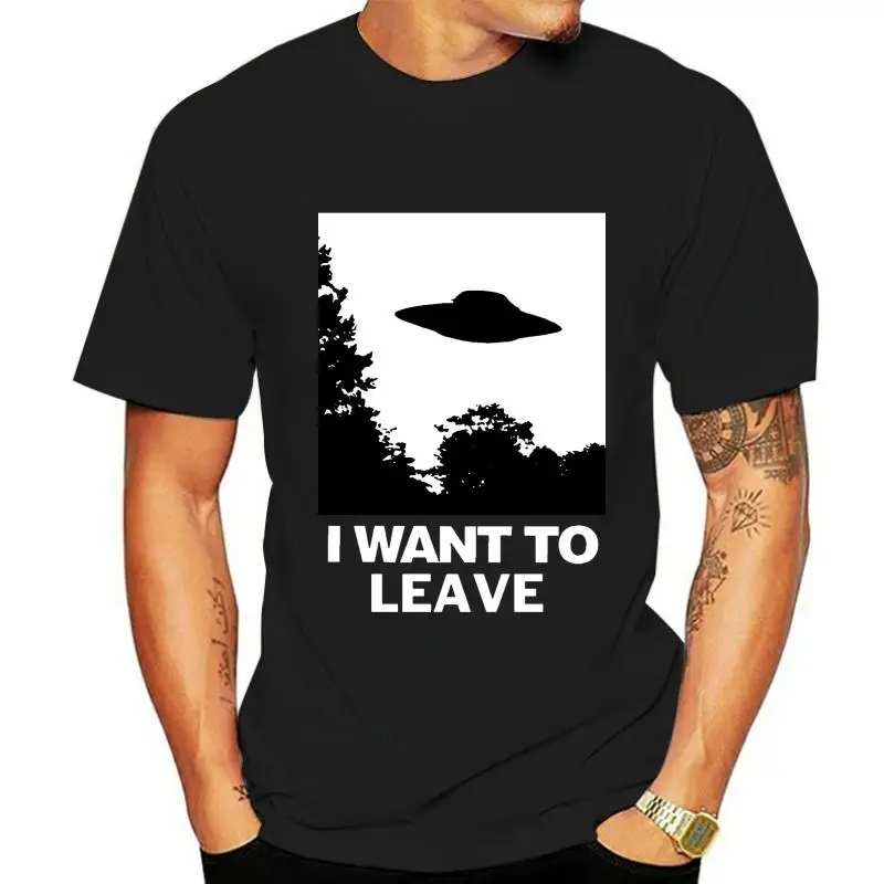 

Я хочу оставить мужскую женскую футболку X файлы карикатура хипстер стиль Бридж Юмористическая футболка для мужчин унисекс новая модная футболка