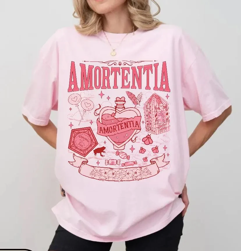 Amortentia Love Potion Shirt, Zauberer-Shirt, Universal-Fan-Shirt, Bookish Valentine Shirt, HP Fan-Shirt, Potions Classroom T-Shirts