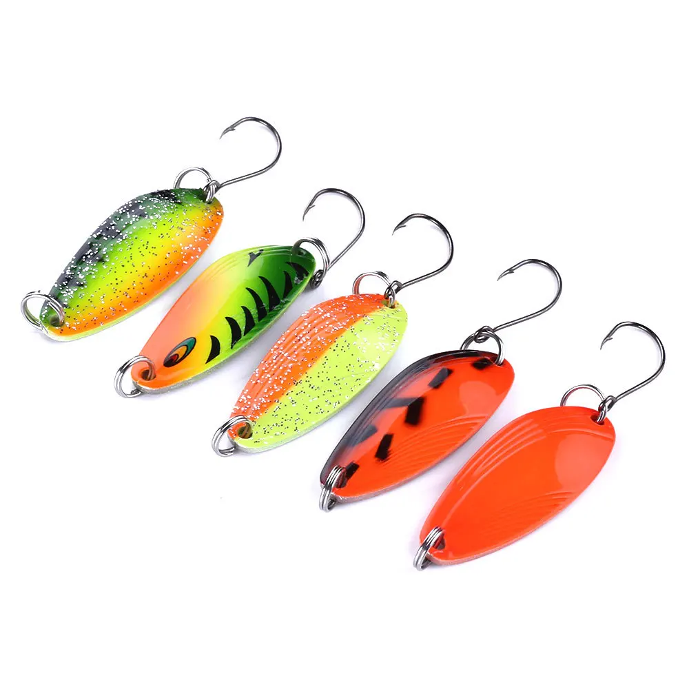 5pcslot45g32mmFishingTackleBaitFishingMetalSpoonLureBait