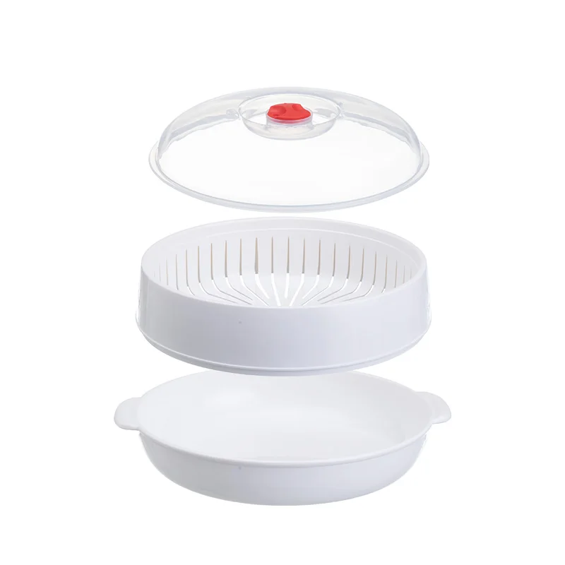 Microwave Oven Steamer Special Steamed Bun Dumpling Container with Lid Durable Rice Multi Layer PP
