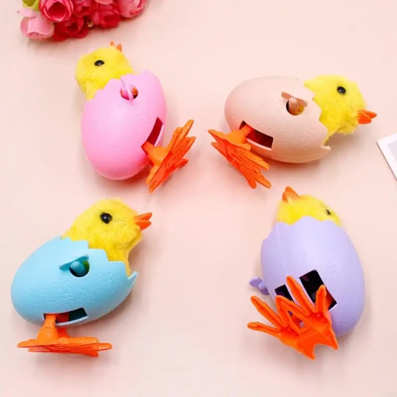G99C Vintage Baby Chick Pecking Wind up Toy Cartoon Creative Vintage Wind up Toy