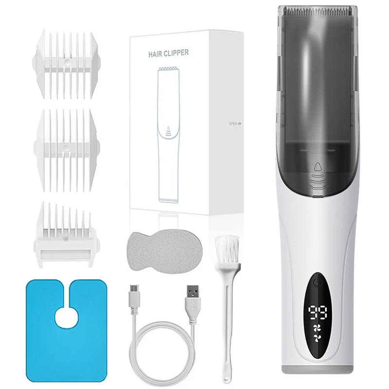 Baby Hair Clipper Battery Inside USB Charging Low Noise Kids Hair Trimmer Waterproof Hair Storage Box Baby Safe Haircut