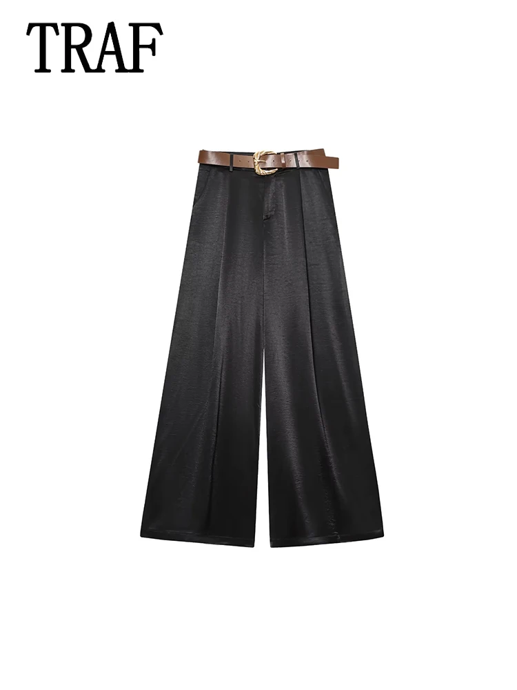 بنطلون نسائي كاجوال من TRAF، تصميم جديد وعصري، بقص...