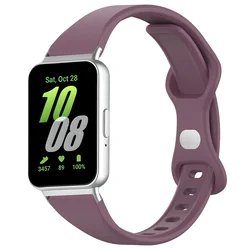 Slim Silicone Band - Solid Color Soft Strap Bracelet - Galaxy Fit 3 (SmokePu)