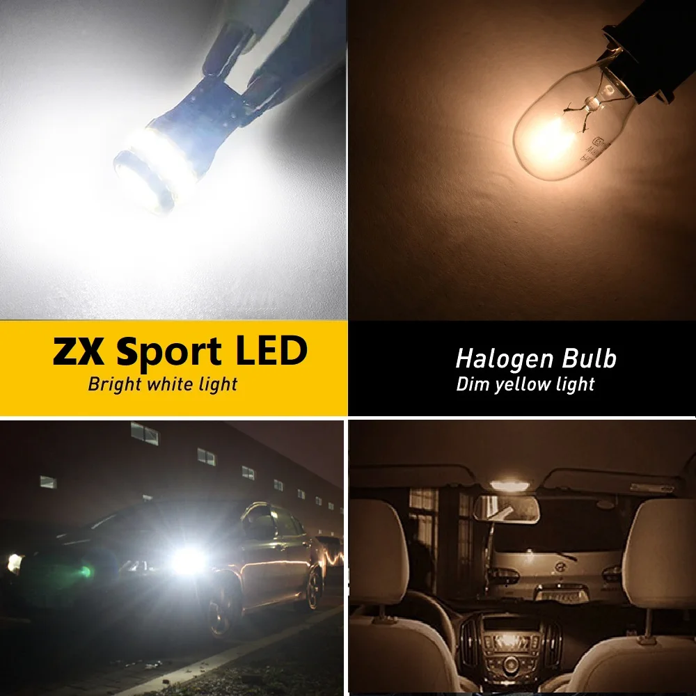  168 W5W T10 194 LED Bulb White Canbus 12V 30SMD Error Free 152  921 LED Bulbs Car Interior Exterior Lights Dome Map Door Reading Trunk  Backup Tail Lights License Plate lamp/2