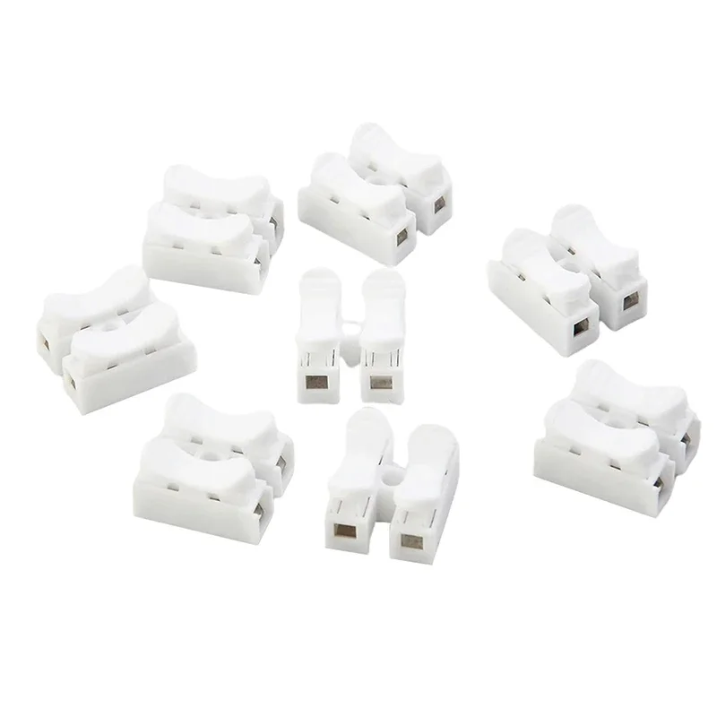 20Pcs No Solding Quick 1P 2P 3P 케이블 와이어 커넥터 나사없는 터미널 블록 스프링 클램프