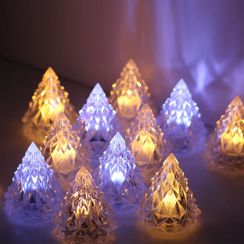 de decoración navideña de cristal para interiores, LED de arreglo, Feliz Navidad, para el hogar, adornos de navidad, regalos, Noel - AliExpress
