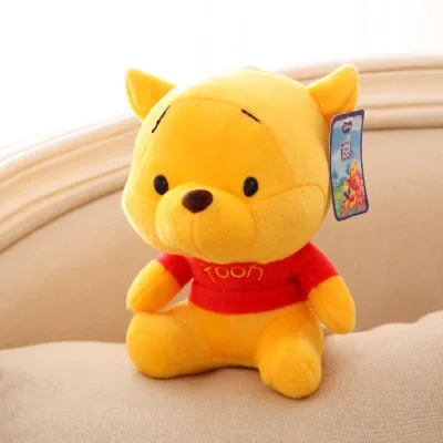 thumbnail image 1 of 10cm Winnie The Pooh Bear Tiger Pig Anime Cute Cartoon Plush Dolls Toys Keychain Pendant Room Decoration Kids Birthday Gift, 1 of 5