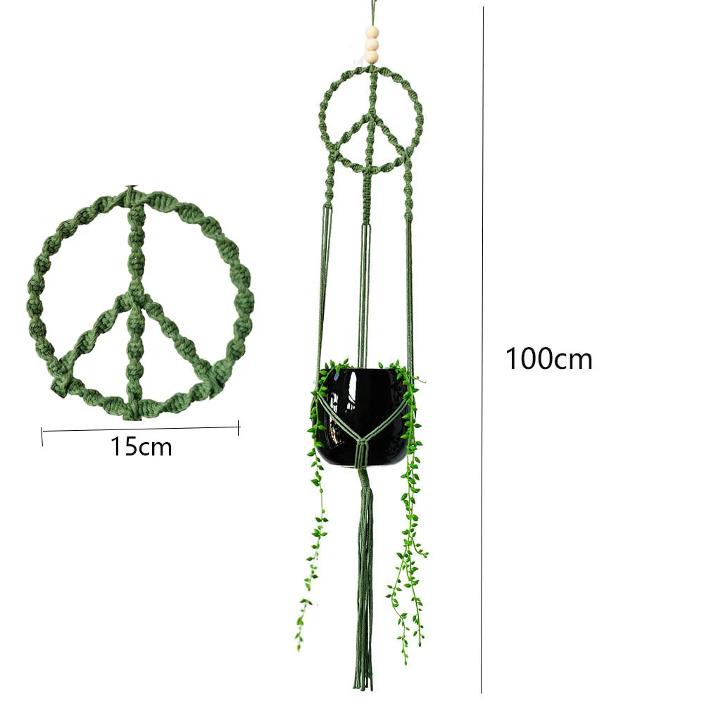 Boho style handmade macrame pot holder for garden plant hanging for window /wall macrame plant hanger