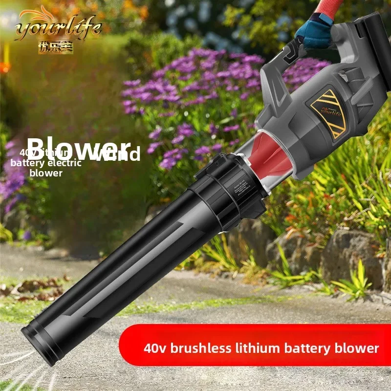 40V 헤어 드라이어 브러시리스 리튬 배터리 전기 송풍기 충전식 먼지 청소 도로 송풍기