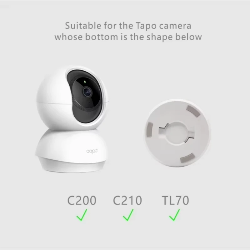Camera Holder Stand Baby Monitor Wall Mount For Tapo C200 C210 Camera Bracket Hole-Free Crib Cradle Rod Hose Holder Flexible Twi
