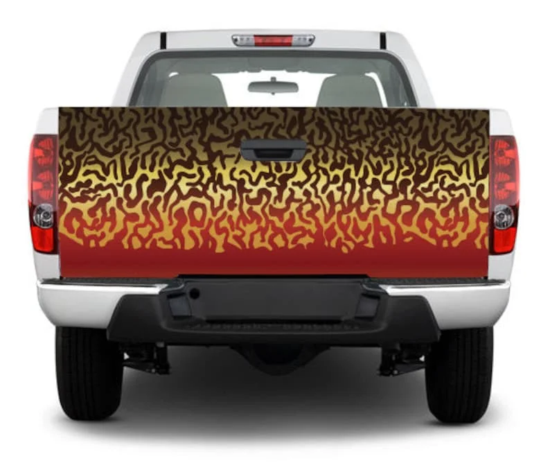 

Виниловая наклейка на заднюю дверь с изображением тигровой форели