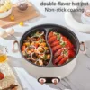 220V Electric Hot Pot Multicooker Household Non-stick Cooking Machine Frying Pan Pot 5L Double-flavor Hot Pot 3L Single Pot 1