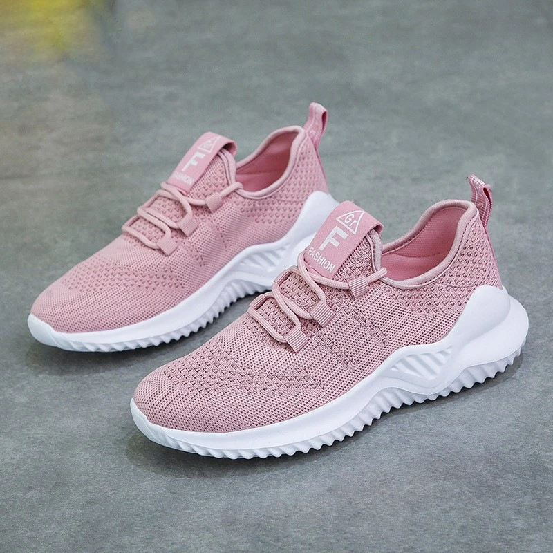 Women's New Sports Shoes Breathable Casual Versatile Fashion Lace Up Little White Shoes