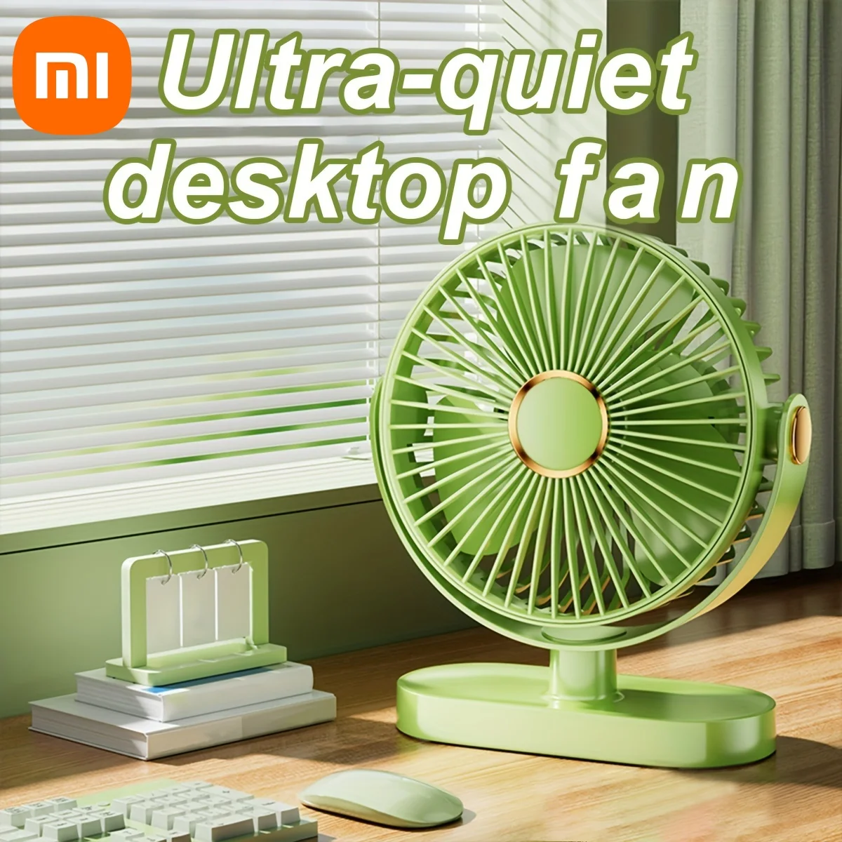 Xiaomi Fan Desktop 10000mAh Mute Five-speed Adjustable Portable Fan Rechargeable with Night Light Home High Duration Standby