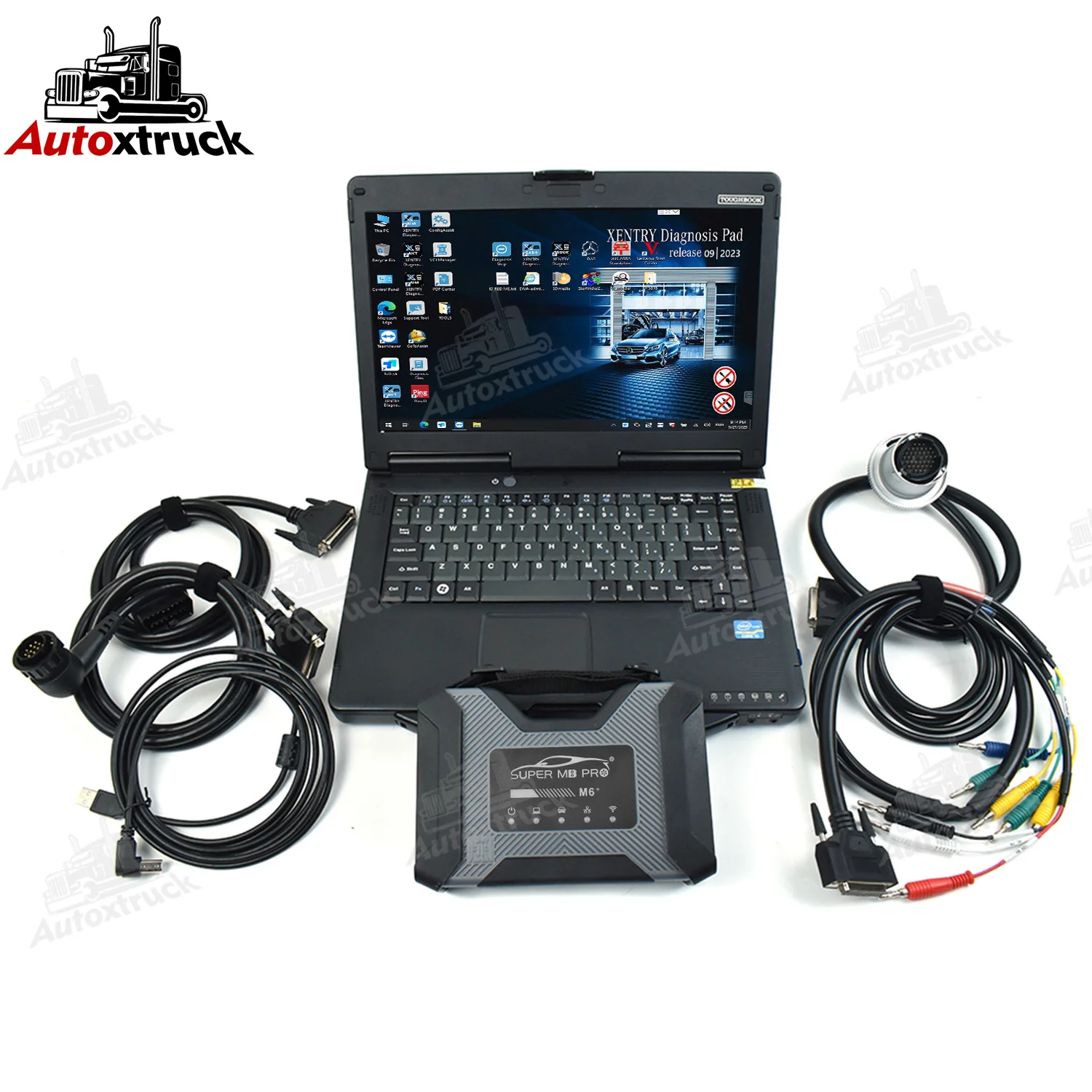 

Full Function DoIP for M6+ Super MB PRO M6+ Wireless Star Heavy Duty diagnosis Tool CF54 Laptop