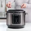8-Quart Multi-Use XL Express Crock Programmable Slow Cooker and Pressure Cooker with Manual Pressure, Boil & Simmer, B 3
