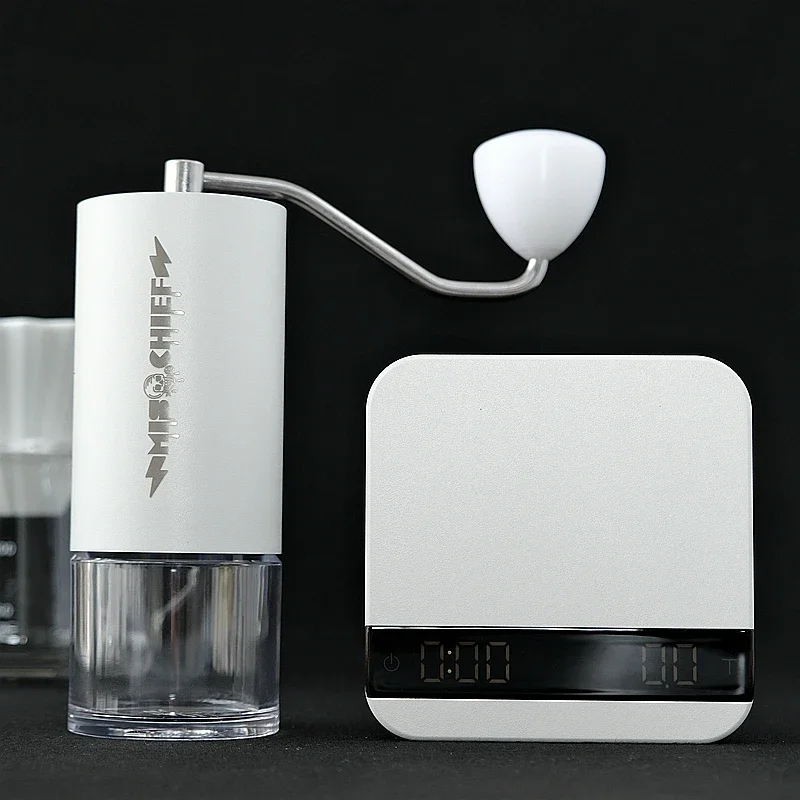 Mischief High Quality Manual Coffee Grinder Coffee Grinding Machine Burr Mill Grinder Mini Bean Milling Portable Kitchen Grinder 3