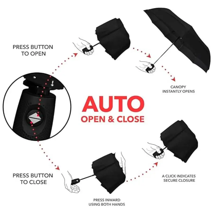 Portable travel umbrella windproof and rainproof car umbrellas backpacks carrying out
