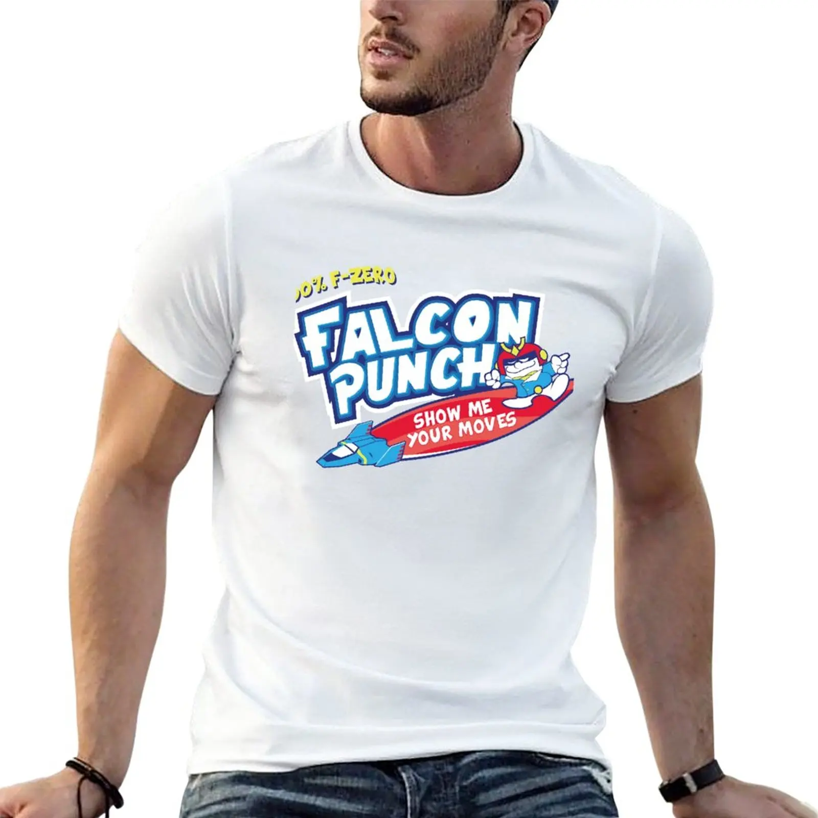 Active Fighting Mystery Racers Falcon Punch Hawaiian Punch Captain Falcon Show Me Your Moves Funn T-Shirt