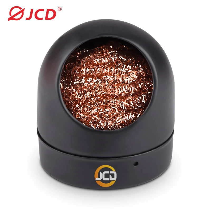 JCD Soldering Iron Tip Cleaning Mesh Filter Welding Solder Nozzle Cleaning Ball Cleaner Copper Wire Ball Dross Box Clean Ball best soldering iron