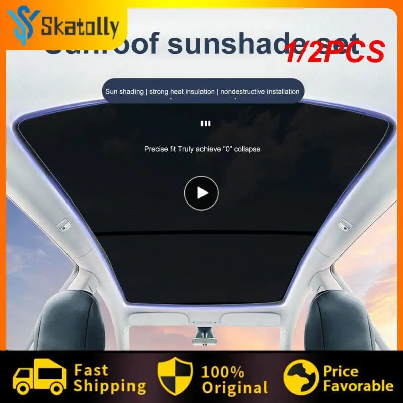 

1/2PCS 1kg Design Perfect Fit Front And Rear Sunroof Sun Shade Net Practical Car Window Sunshade Durable 60x45x1cm Fit