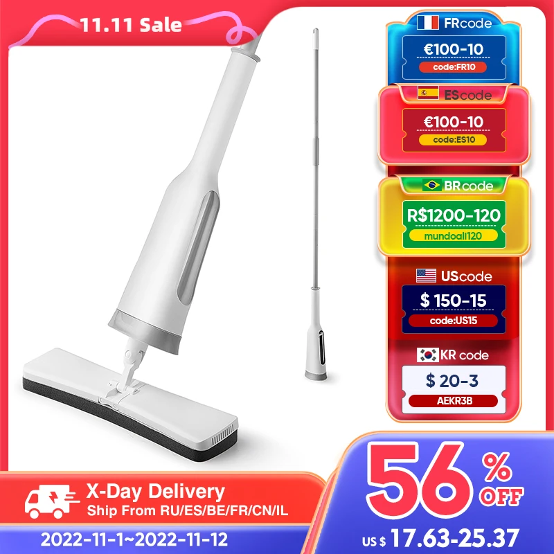 Eyliden Squeeze Mop 360 Degree Selfwringing Mop With Sponge