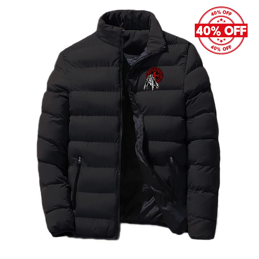 Cotton Hoodie Jacket Autumn Winter Knights Templar Pattern