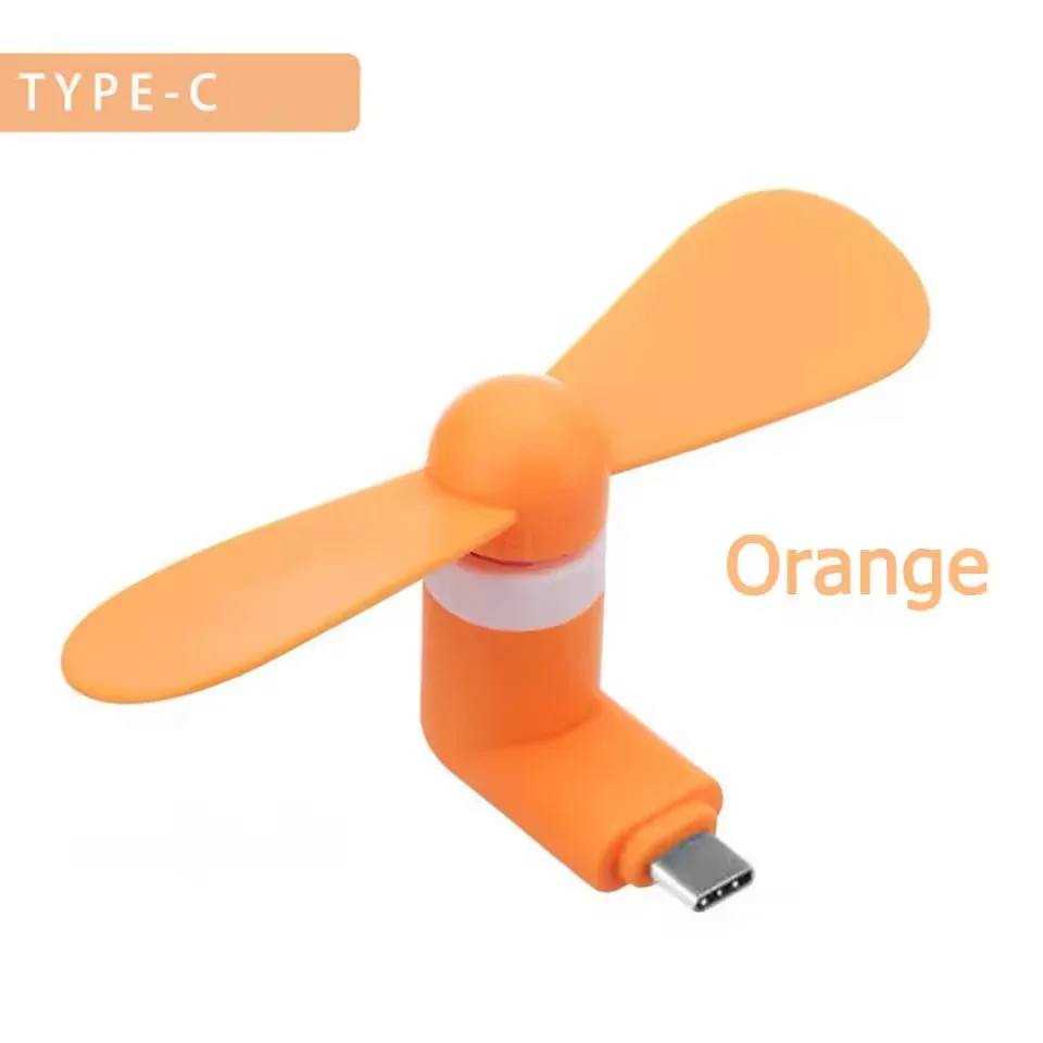 1 STKS Type C Mini Telefoon Fan Draagbare MicroFan Mobiele Telefoon voor iPhone 15 iPad Samsung Galaxy Mobiele Telefoons USB-C Poort Gadget Fans