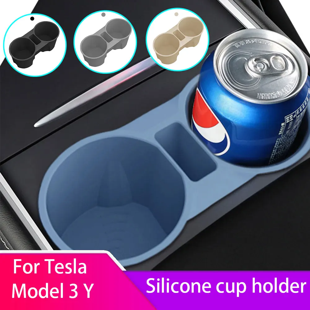 

Подставка для центральной консоли, водонепроницаемые Нескользящие подставки для Tesla Model 3, Y-образный держатель для стакана для воды, контейнер для хранения, 2021/2022, автомобильные аксессуары