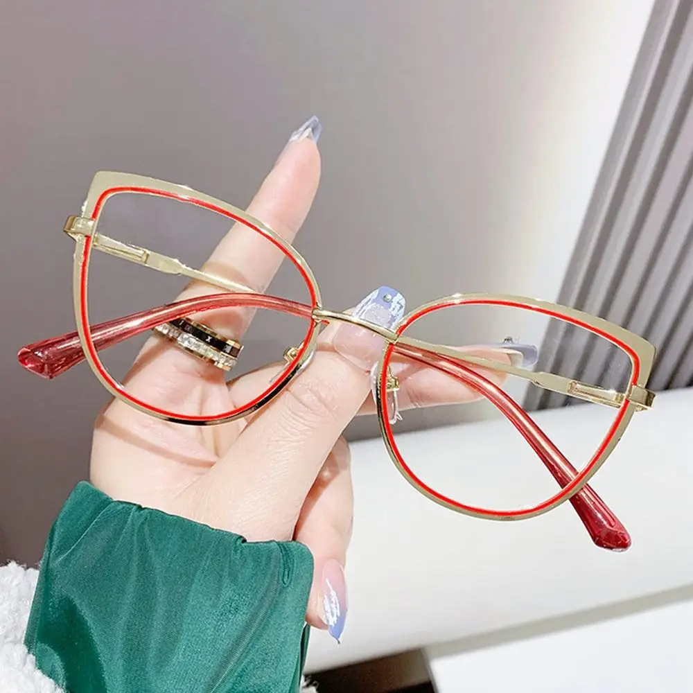 Blaue Strahlen blockierende Anti-Blaulicht-Brille, Augenschutz, ultraleichte Computerbrille, optische Metallbrille, für Männer und Frauen – Detail 9