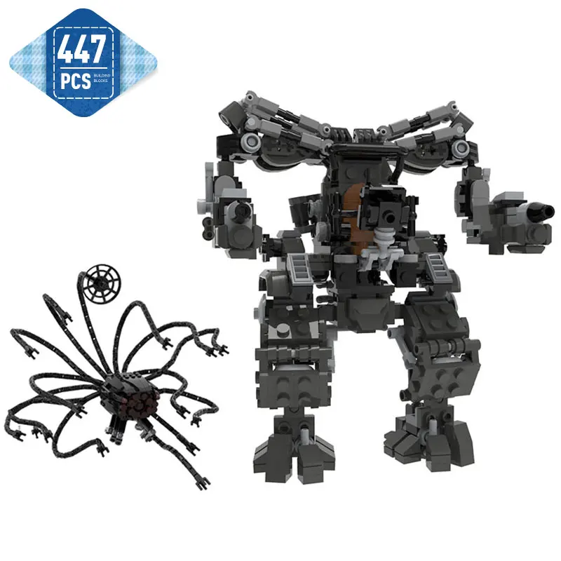 

Moc Movies Action Figures Matrixed-Robot Building Blocks Kit Movies High-tech Mecha Robot Bricks Model Toys for Children Gifts