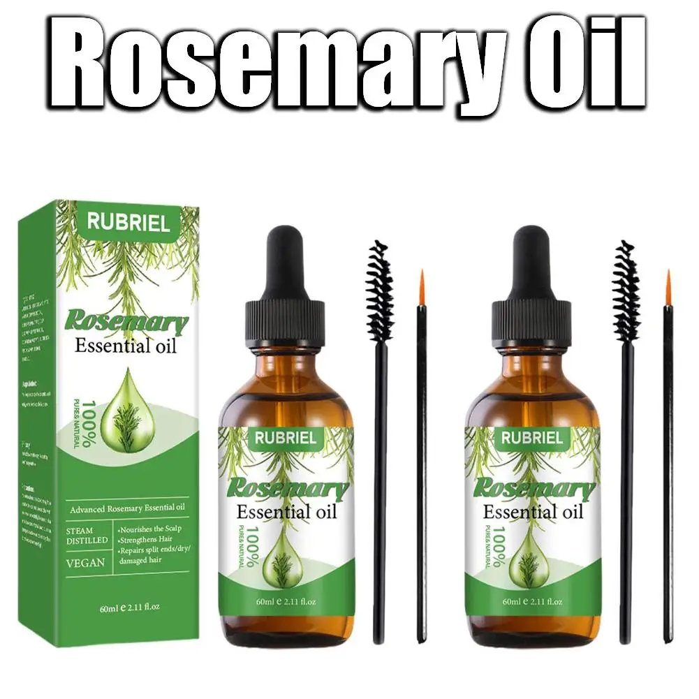 

1/2Pcs Rosemary Oil Nourishes Hydrates Hair Moisturizing Massage Oil Pure Natural Organic Oil Hair Loss Treatment