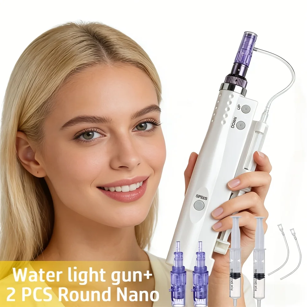 Herramienta Eléctrica para el Cuidado de la Piel, Microagujas con Aplicador Automático de Suero, Dispositivo Eléctrico para el Cuidado Facial