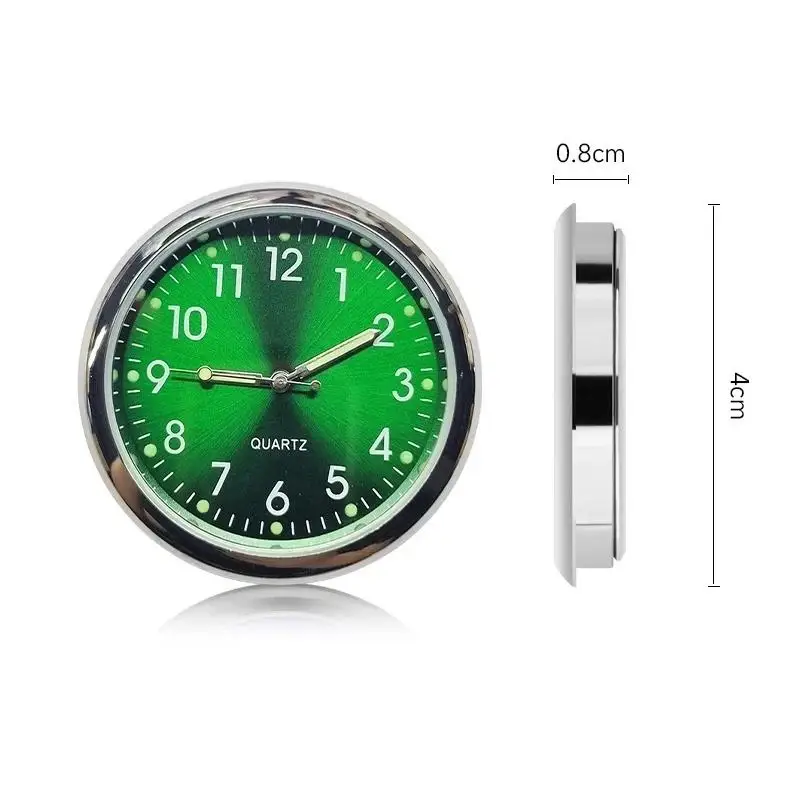 Durable Metal Design Motorcycle Electronic Clock with Double-Sided Tape