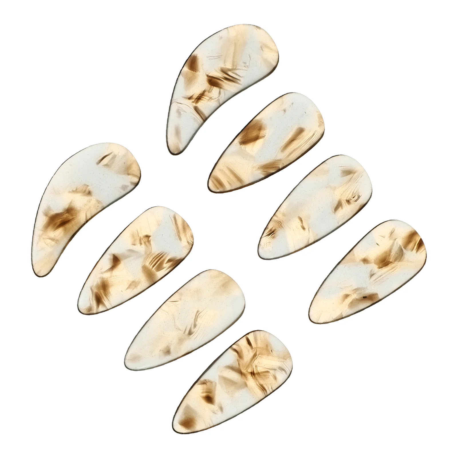8 Pcs Nails Chinese Zither Finger Picks Guqin Fingertip Protection Covers Protectors Accessories