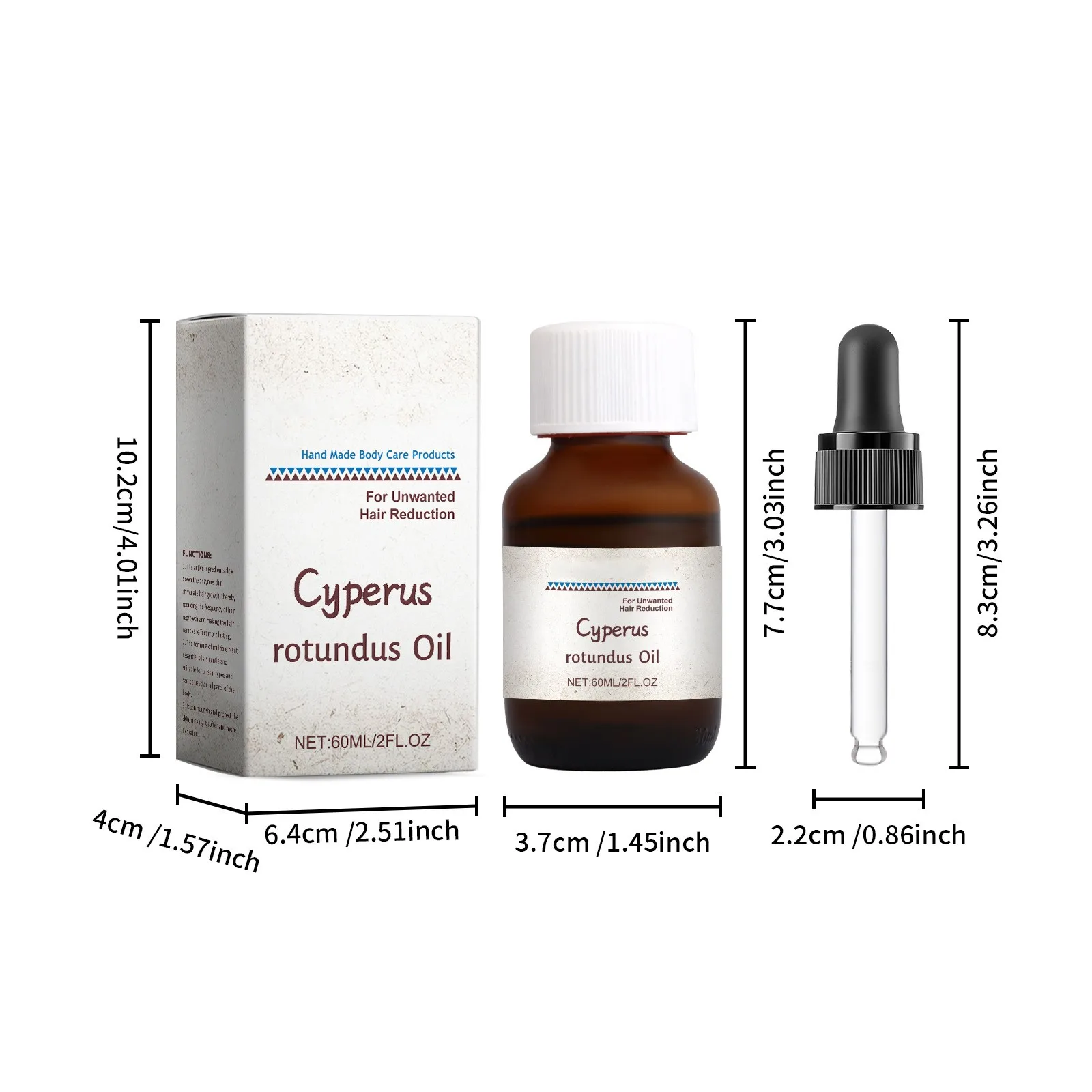 Cyperus Rotundus Hair Removal Care Oil Cyperus Rotundus Plant Oil Body Moisturizing Nourishing Hair Removal Care 60ml