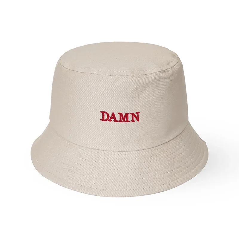 Bucket Hat Woman Man Cartoon Embroidery Panama Cap Men Women Summer Hat Naroto Akatsuki Outdoors Sunscreen Bonnet Fisherman Hat