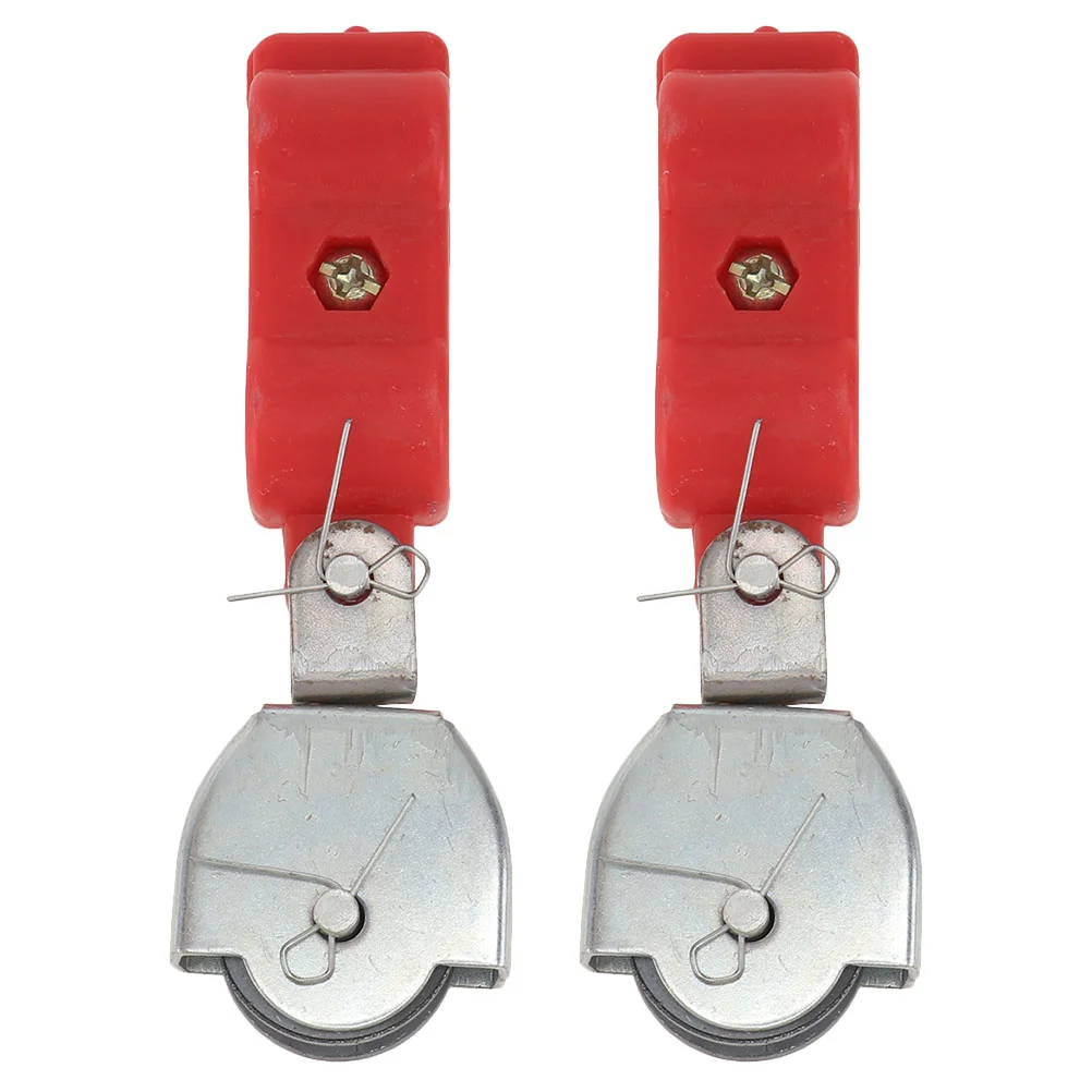 

2 Pcs Cable Pulley Clothesline Small Chain Pulleys for Rope Roller Skate Explosion-proof
