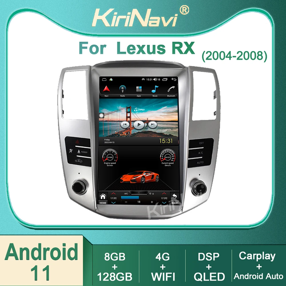 

Kirinavi For Lexus RX RX300 RX330 RX350 RX400 RX450 2004-2008 Android 11 Car Radio DVD Video Player Stereo Auto Navigation GPS