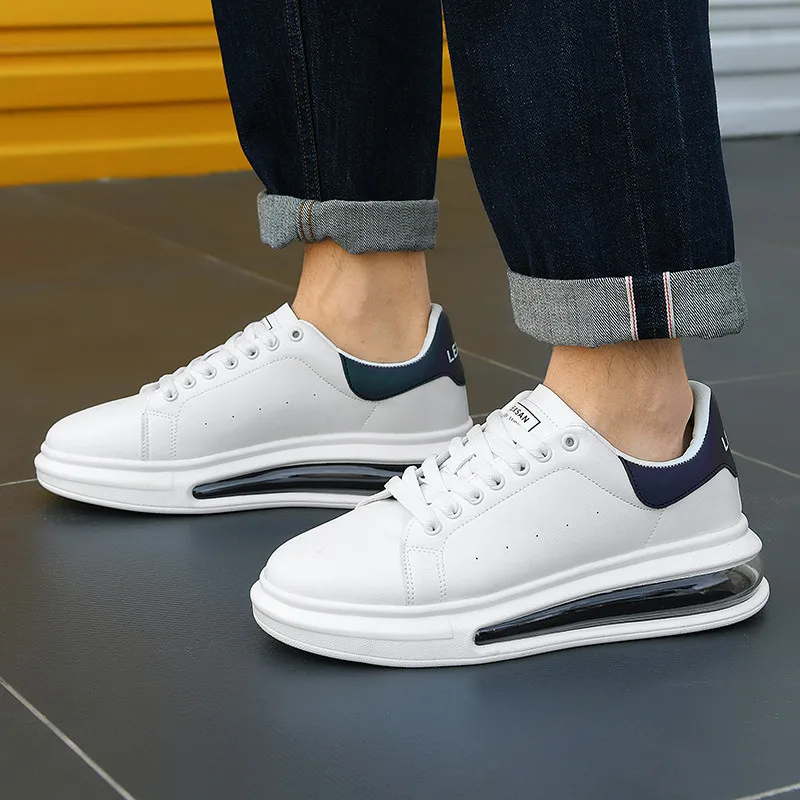 Men's sports shoes, women's fashionable sports shoes, vibration increasing lightweight and comfortable casual skateboardi