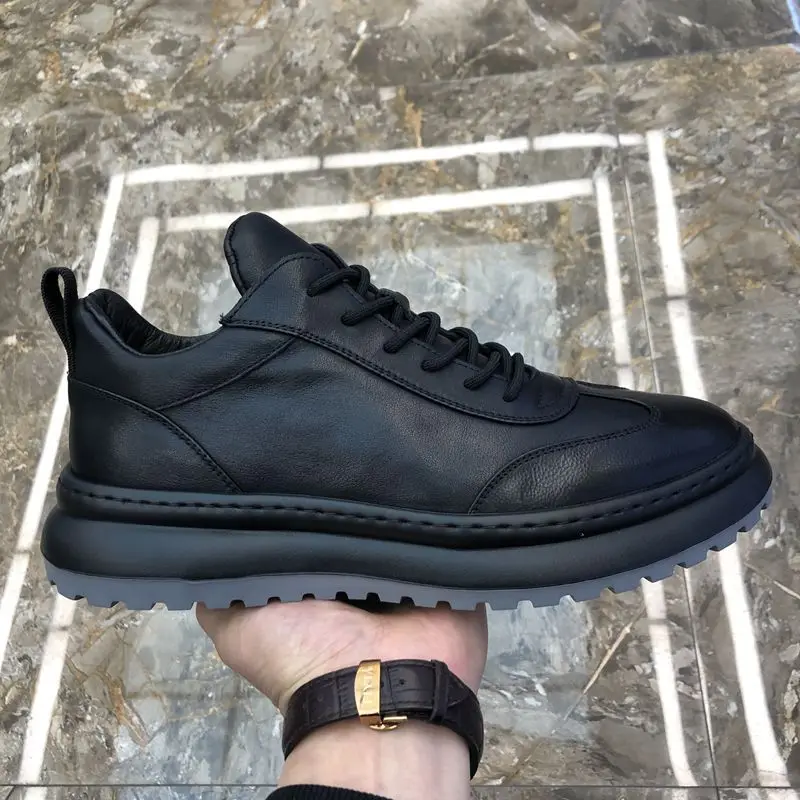 

2022 New Winter Men'ssneakers Casual Leather Trend Soft Bottom Sport Shoes