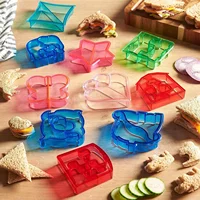 Moule à Sandwich en forme de dinosaure pour enfants, coupe-Sandwich, pain, Biscuits, outils de pâtisserie, gâteau, machine à déjeuner pour enfants, 1/4 pièces 6