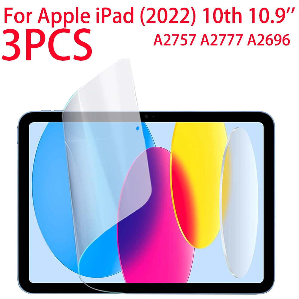 Tempered Glass For 2022 New Apple IPad 10 10th Generation Model A2757 A2777  A2696 iPad 10th gen Screen Protector Tablet Film - AliExpress