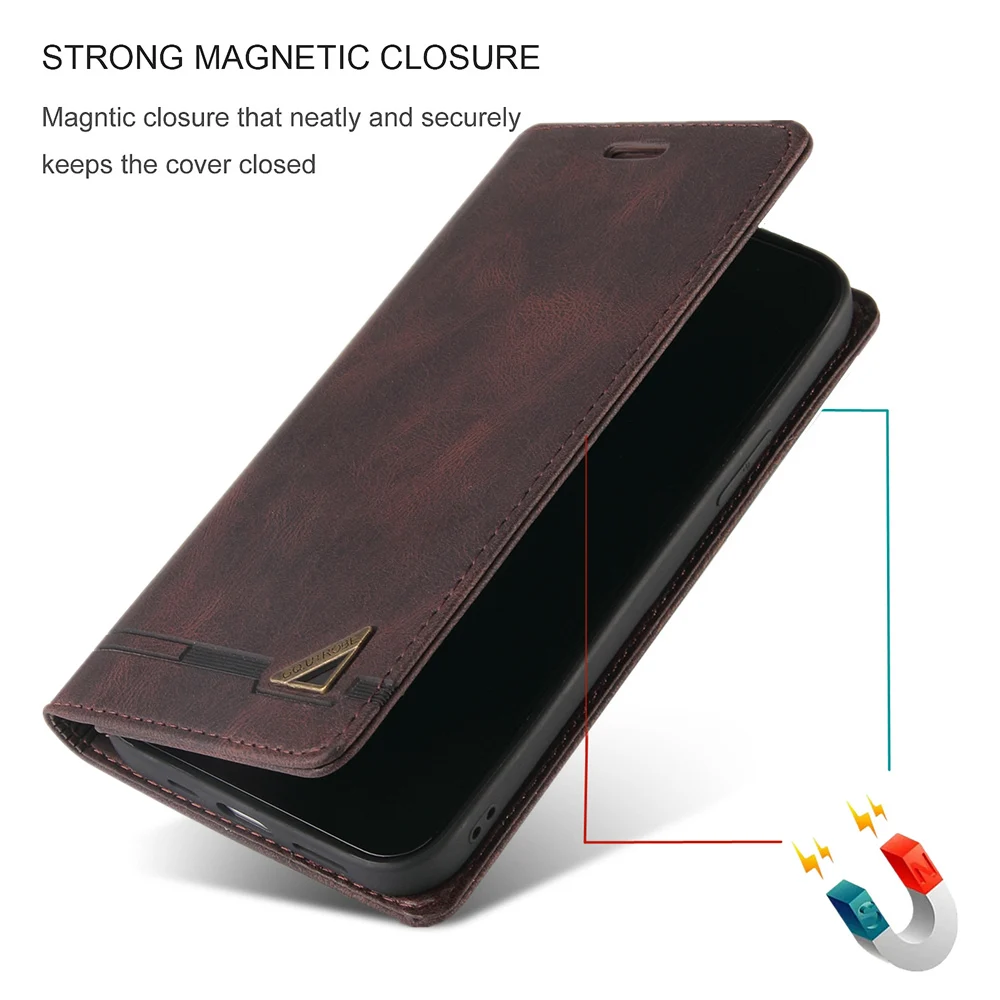 Phone Case Leather Wallet Cover for XiaoMi RedMi Note 13 5G 12 10 11 12S 11S 10S 9S 9 8 7 Pro Plus 13C 12C 4G