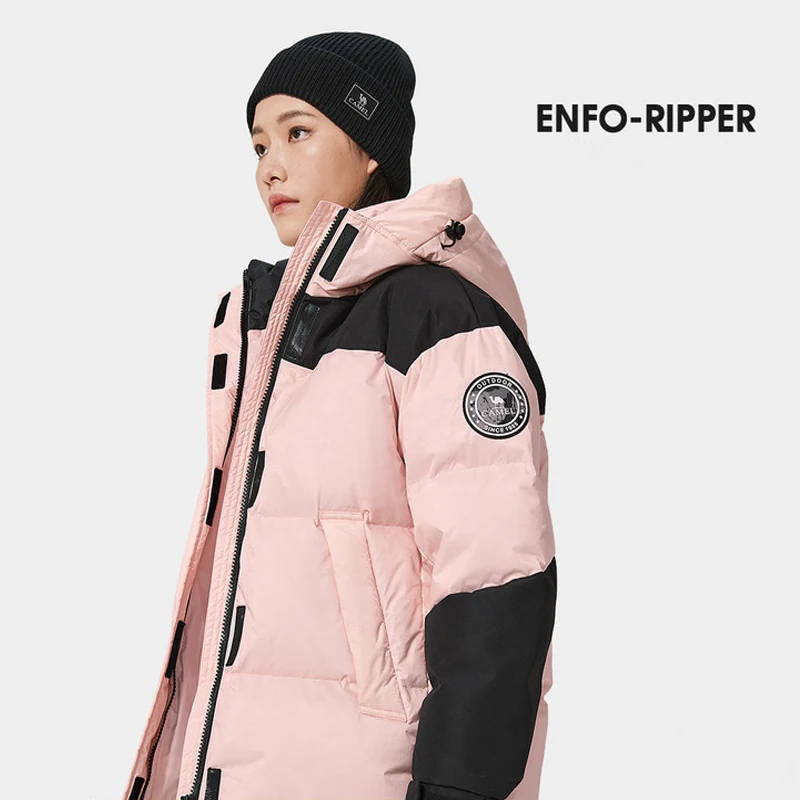 GOLDEN CAMEL Women's Men's Down Jackets Slim Heated Hiking Jacket Thickened Warm Bread Winter Coats Camping Clothes down jackets