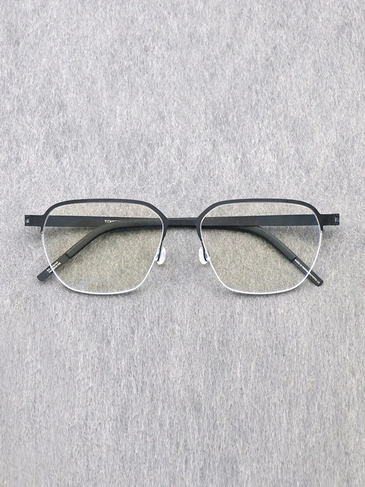 

2023 Y2K Oval Titanium Metal Glasses Frame Men Optical Prescription Anti Blue Retro Eyeglasses For Women Myopia Reading Eyewear