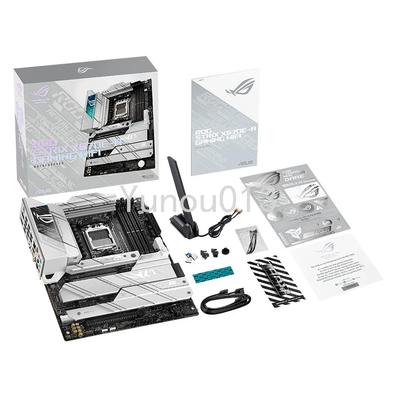 /Asus Rog Strix X670E-A Gaming Wifi Snow Blowing Motherboard Supporta Cpu 7950X