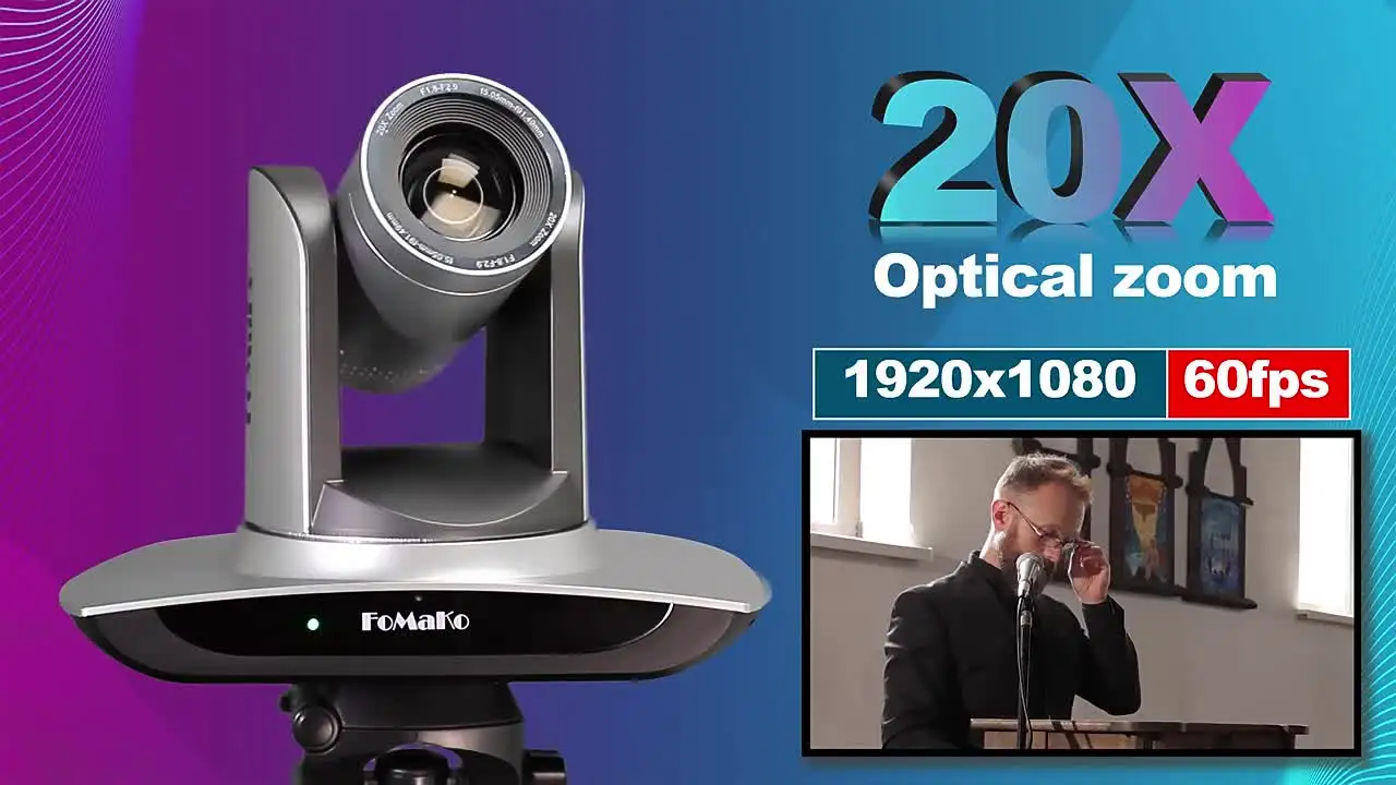 FoMaKo FMK20UH NDI 20-кратный оптический зум PTZ USB3.0 IP-трансляция в реальном времени