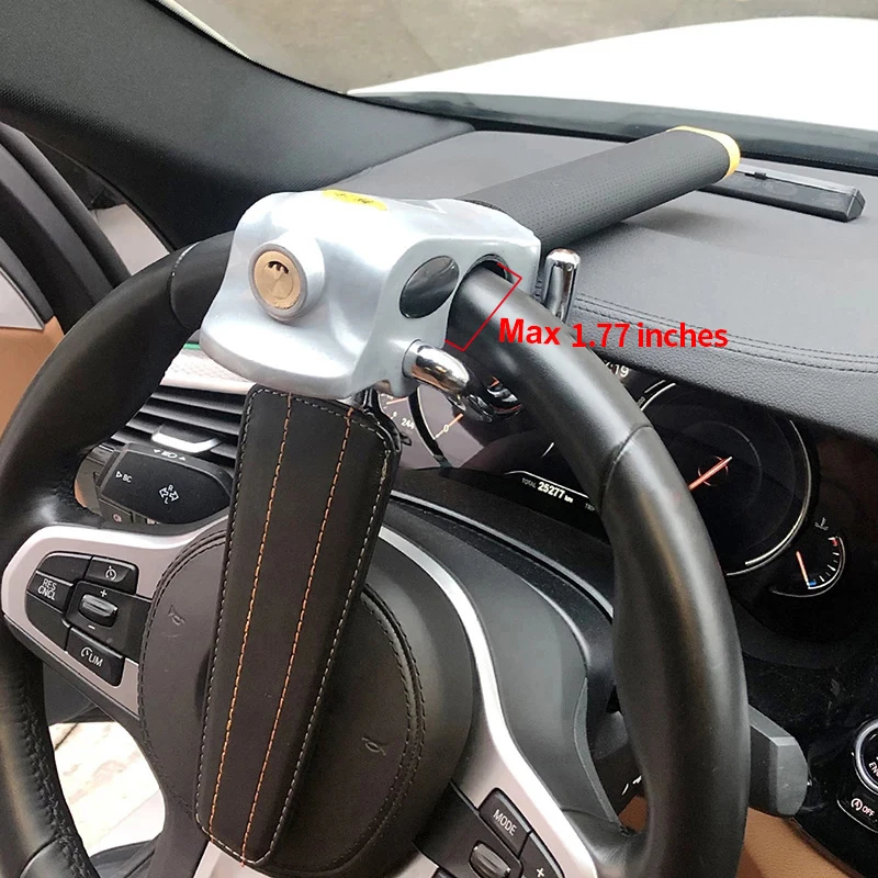 Steering Wheel Lock Car Steering Wheel Lock Foldable Automobile Steering Lock Anti Theft Protection T-Locks Security Car Locks For Accessories